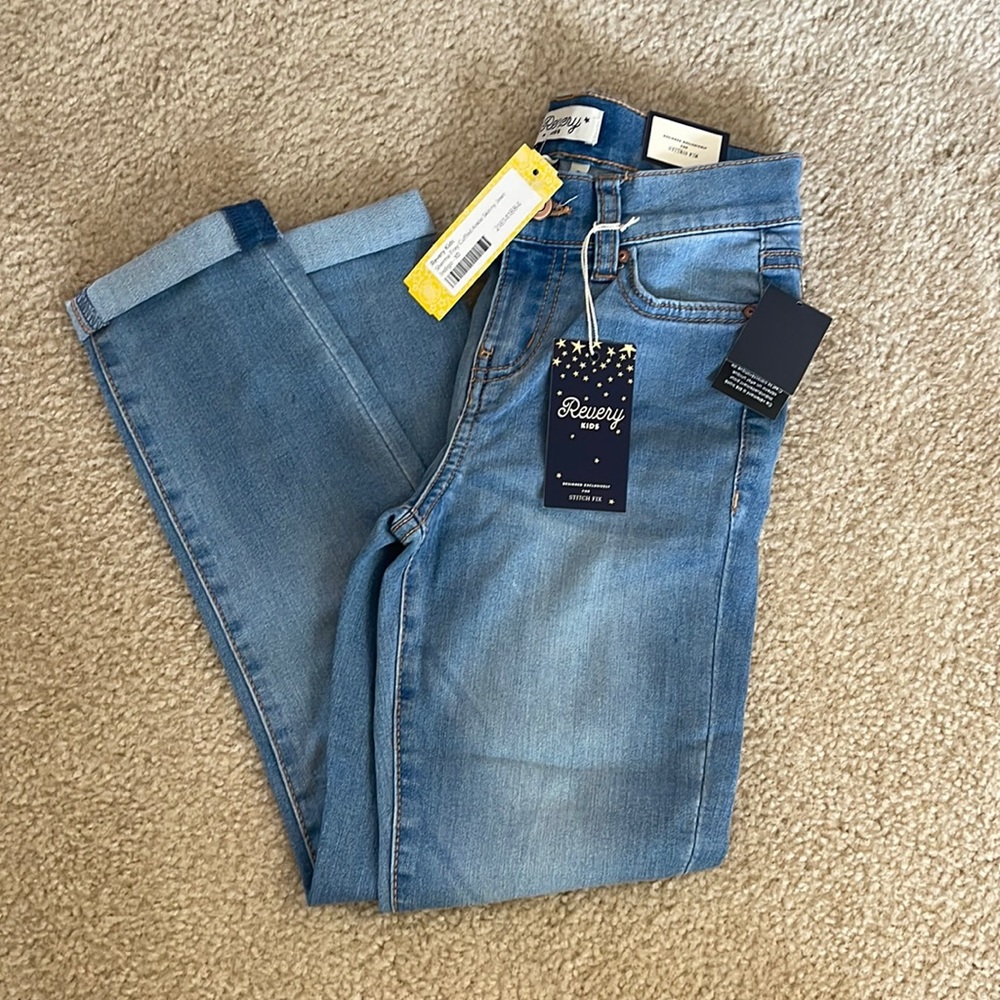 Girls Jeans with cuffed bottom
